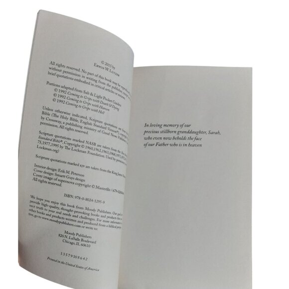 One Minute After You Die By Erwin W. Lutzer Paperback - Picture 6 of 8